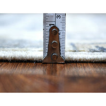 Load image into Gallery viewer, 3&#39;9&quot;x6&#39; Hand-Knotted Ivory Kashkuli Gabbeh Nomadic Design Pure Wool Oriental Rug FWR402300