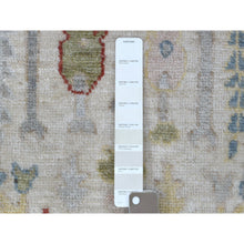 Load image into Gallery viewer, 4&#39;2&quot;x6&quot; Hand Knotted Ivory Angora Oushak With Willow Tree Design Pure Wool Oriental Runner Rug FWR402456
