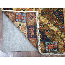 Load image into Gallery viewer, 3&#39;4&quot;x5&#39;1&quot; Brown Prayer Design Afghan Ersari Hand Knotted Pure Wool Rug FWR402792