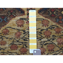 Load image into Gallery viewer, 3&#39;4&quot;x5&#39;1&quot; Brown Prayer Design Afghan Ersari Hand Knotted Pure Wool Rug FWR402792