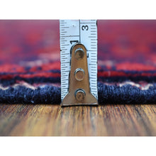 Load image into Gallery viewer, 3&#39;3&quot;x4&#39;10&quot; Hand Knotted Saturated Red Denser Weave with Shiny Wool Afghan Khamyab Tribal Design Oriental Rug FWR407742
