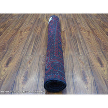 Load image into Gallery viewer, 3&#39;4&quot;x4&#39;8&quot; Afghan Khamyab Denser Weave with Shiny Wool Scatter Size Hand Knotted Deep and Saturated Red Oriental Rug FWR407754