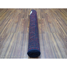 Load image into Gallery viewer, 3&#39;3&quot;x5&#39; Tribal and Geometric Design Denser Weave with Shiny Wool Deep and Saturated Red Afghan Khamyab Hand Knotted Oriental Rug FWR407766