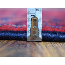 Load image into Gallery viewer, 3&#39;4&quot;x5&#39;1&quot; Deep and Saturated Red Afghan Khamyab with Vegetable Dyes Hand Knotted Denser Weave with Shiny Wool Oriental Rug FWR408540