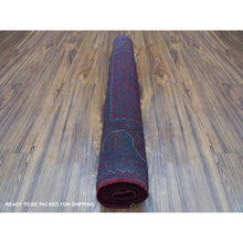 Load image into Gallery viewer, 3&#39;3&quot;x5&#39; Deep and Saturated Red Afghan Khamyab with Vegetable Dyes Denser Weave with Shiny Wool Hand Knotted Oriental Rug FWR408576