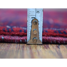Load image into Gallery viewer, 3&#39;3&quot;x5&#39; Deep and Saturated Red Afghan Khamyab with Vegetable Dyes Denser Weave with Shiny Wool Hand Knotted Oriental Rug FWR408576
