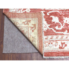 Load image into Gallery viewer, 11&#39;9&quot;x14&#39;9&quot; Angora Oushak with Floral All Over Design Hand Knotted Brick Red Soft Afghan Wool Oriental Oversized Rug FWR408870