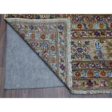 Load image into Gallery viewer, 9&#39;x11&#39;9&quot; Hand Knotted Beige Super Kazak with Geometric Design Extra Soft Wool Oriental Rug FWR408924