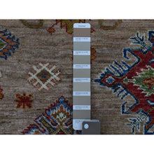 Load image into Gallery viewer, 9&#39;x11&#39;9&quot; Hand Knotted Beige Super Kazak with Geometric Design Extra Soft Wool Oriental Rug FWR408924