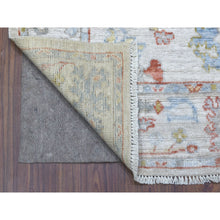 Load image into Gallery viewer, 4&#39;x6&#39; Organic Wool Ivory Angora Oushak with Soft Colors Hand Knotted Oriental Rug FWR410226
