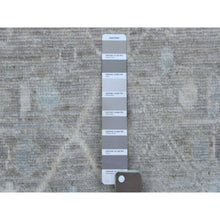 Load image into Gallery viewer, 2&#39;9&quot;x16&#39; Gray Hand Knotted Angora Oushak with All Over Design Soft Afghan Wool Oriental XL Runner Rug FWR410442