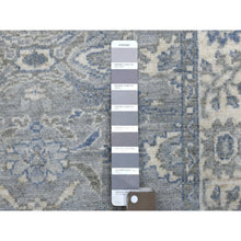 Load image into Gallery viewer, 2&#39;6&quot;x9&#39;9&quot; Hand Knotted Gray Afghan Peshawar with All Over Heriz Design Extra Soft Wool Oriental Runner Rug FWR411576
