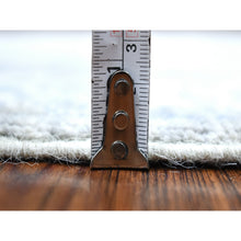 Load image into Gallery viewer, 2&#39;6&quot;x9&#39;9&quot; Hand Knotted Gray Afghan Peshawar with All Over Heriz Design Extra Soft Wool Oriental Runner Rug FWR411576