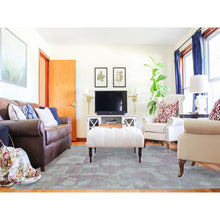 Load image into Gallery viewer, 8&#39;10&quot;x11&#39;9&quot; Blush Pink Moroccan Berber with Arts and Crafts Hand Knotted Soft Natural Wool Oriental Rug FWR412494