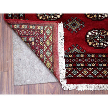Load image into Gallery viewer, 2&#39;6&quot;x3&#39;9&quot; Rich Red Denser Weave 250 KPSI Hand Knotted Pure Afghan Wool Hand Knotted Oriental Rug FWR412734