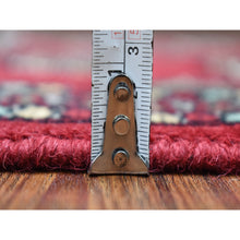 Load image into Gallery viewer, 2&#39;6&quot;x3&#39;9&quot; Rich Red Denser Weave 250 KPSI Hand Knotted Pure Afghan Wool Hand Knotted Oriental Rug FWR412734