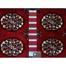 Load image into Gallery viewer, 3&#39;x4&#39;5&quot; Deep and Rich Red Mori Bokara Pure Wool Hand Knotted Oriental Rug FWR412788