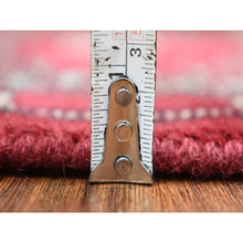 Load image into Gallery viewer, 2&#39;6&quot;x3&#39;9&quot; Hand Knotted Mori Bokara with Tribal Medallions Design Rich Red Pure Wool Oriental Rug FWR415278