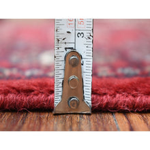 Load image into Gallery viewer, 3&#39;x4&#39;10&quot; Hand Knotted Mori Bokara with Geometric Medallions Design Deep Red Soft Wool Oriental Rug FWR415344