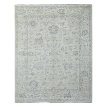 Load image into Gallery viewer, 8&#39;1&quot;x9&#39;7&quot; Ivory Angora Oushak with All Over Design Soft Wool Hand Knotted Oriental Rug FWR415554