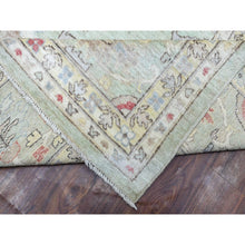 Load image into Gallery viewer, 11&#39;9&quot;x17&#39;3&quot; Angora Oushak with Colorful Motifs Soft Wool Hand Knotted Soft Green Oriental Oversized Rug FWR416238