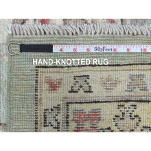 Load image into Gallery viewer, 11&#39;9&quot;x17&#39;3&quot; Angora Oushak with Colorful Motifs Soft Wool Hand Knotted Soft Green Oriental Oversized Rug FWR416238