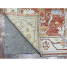 Load image into Gallery viewer, 2&#39;8&quot;x12&#39; Extra Soft Wool Hand Knotted Soft Orange Angora Oushak with Flowing and Open Design Oriental Runner Rug FWR416346