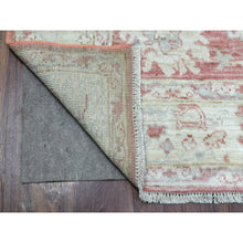 Load image into Gallery viewer, 6&#39;2&quot;x9&#39; Angora Oushak with All Over Leaf Design Organic Wool Hand Knotted Coral Red Oriental Rug FWR416472