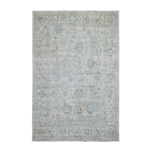 Load image into Gallery viewer, 6&#39;x9&#39;1&quot; Hand Knotted Beige Angora Oushak with Soft Colors Afghan Wool Oriental Rug FWR418104