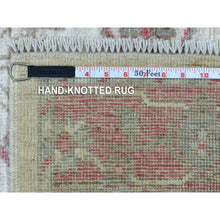 Load image into Gallery viewer, 4&#39;1&quot;x5&#39;10&quot; Ivory Afghan Angora Oushak with Soft Colors Pure and Comfortable Wool Hand Knotted Oriental Rug FWR418914