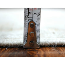 Load image into Gallery viewer, 2&#39;5&quot;x13&#39;9&quot; Hand Knotted, Gray, Angora Ushak with A Floral Pattern, Organic Wool, Oriental, XL Runner, Rug FWR419100