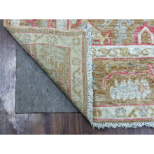 Load image into Gallery viewer, 5&#39;x7&#39; Hand Knotted Taupe Angora Ushak with Assortment of Colors Soft, Afghan Wool Oriental Rug FWR419670