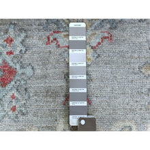 Load image into Gallery viewer, 2&#39;10&quot;x17&#39; Gray Afghan Angora Oushak with Touches of Red Hand Knotted Natural Wool Oriental XL Runner Rug FWR420708