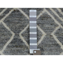 Load image into Gallery viewer, 12&#39;4&quot;x15&#39;1&quot; Gray Moroccan Berber with Criss Cross Pattern Extremely Durable Hand Knotted Oriental Oversized Rug FWR420996
