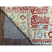 Load image into Gallery viewer, 11&#39;7&quot;x14&#39;6&quot; Coral Red, Angora Ushak with Colorful Motif, Soft and Pliable Wool, Hand Knotted, Oriental Oversized Rug FWR421164