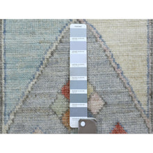 Load image into Gallery viewer, 3&#39;x4&#39;10&quot; Gray Anatolian Village Inspired with Star Medallion Design, Natural Wool, Hand Knotted, Oriental Rug FWR422730