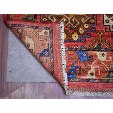 Load image into Gallery viewer, 8&#39;8&quot;x11&#39;7&quot; Coral Red Hand Knotted, Turkeman Ersari with Geometric Medallions Block Design, Natural Dyes Pure Wool Oriental Rug FWR424254