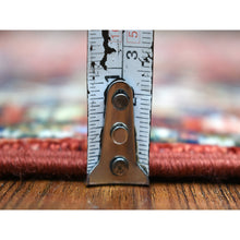 Load image into Gallery viewer, 3&#39;7&quot;x4&#39;9&quot; Tomato Red Afghan Ersari with Ancient Animal Figurines, Densely Woven, Natural Dyes, Hand Knotted, Pure Wool Oriental Rug FWR424680