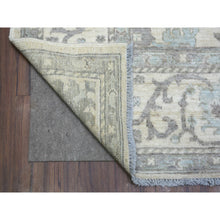 Load image into Gallery viewer, 8&#39;1&quot;x10&#39; Ivory, Afghan Angora Oushak with All Over Leaf Design, Hand Knotted, Pure Wool Oriental Rug FWR425160