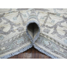 Load image into Gallery viewer, 8&#39;1&quot;x10&#39; Ivory, Afghan Angora Oushak with All Over Leaf Design, Hand Knotted, Pure Wool Oriental Rug FWR425160