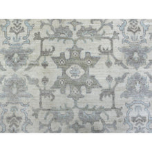 Load image into Gallery viewer, 8&#39;1&quot;x10&#39; Ivory, Afghan Angora Oushak with All Over Leaf Design, Hand Knotted, Pure Wool Oriental Rug FWR425160