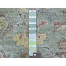 Load image into Gallery viewer, 8&#39;1&quot;x9&#39;6&quot; Green Hand Knotted, Afghan Angora Ushak with All Over Design, Pure Wool Oriental Rug FWR425196