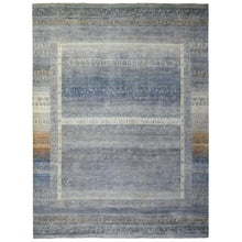 Load image into Gallery viewer, 11&#39;8&quot;x14&#39; Gray, Afghan Kashkuli Gabbeh with Soft Cool Tones, Hand Spun Wool, Fine Weave, Natural Dyes, Hand Knotted, Oversized, Oriental Rug FWR425238