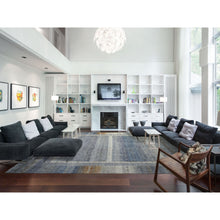 Load image into Gallery viewer, 11&#39;8&quot;x14&#39; Gray, Afghan Kashkuli Gabbeh with Soft Cool Tones, Hand Spun Wool, Fine Weave, Natural Dyes, Hand Knotted, Oversized, Oriental Rug FWR425238
