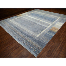Load image into Gallery viewer, 11&#39;8&quot;x14&#39; Gray, Afghan Kashkuli Gabbeh with Soft Cool Tones, Hand Spun Wool, Fine Weave, Natural Dyes, Hand Knotted, Oversized, Oriental Rug FWR425238