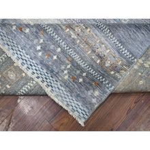 Load image into Gallery viewer, 11&#39;8&quot;x14&#39; Gray, Afghan Kashkuli Gabbeh with Soft Cool Tones, Hand Spun Wool, Fine Weave, Natural Dyes, Hand Knotted, Oversized, Oriental Rug FWR425238