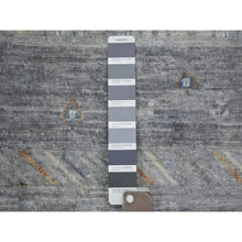 Load image into Gallery viewer, 11&#39;8&quot;x14&#39; Gray, Afghan Kashkuli Gabbeh with Soft Cool Tones, Hand Spun Wool, Fine Weave, Natural Dyes, Hand Knotted, Oversized, Oriental Rug FWR425238