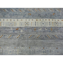 Load image into Gallery viewer, 11&#39;8&quot;x14&#39; Gray, Afghan Kashkuli Gabbeh with Soft Cool Tones, Hand Spun Wool, Fine Weave, Natural Dyes, Hand Knotted, Oversized, Oriental Rug FWR425238