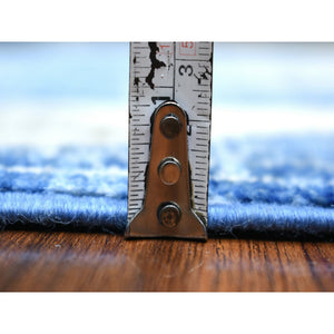 Denim Oriental Rug, Carpets, Handmade, Montana USA.
