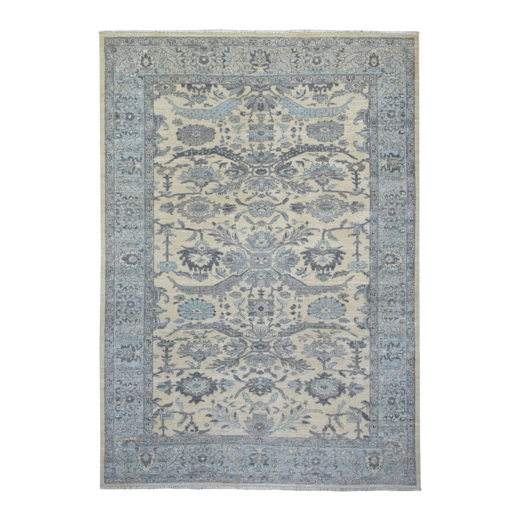 Ivory Oriental Rug, Carpets, Handmade, Montana USA.